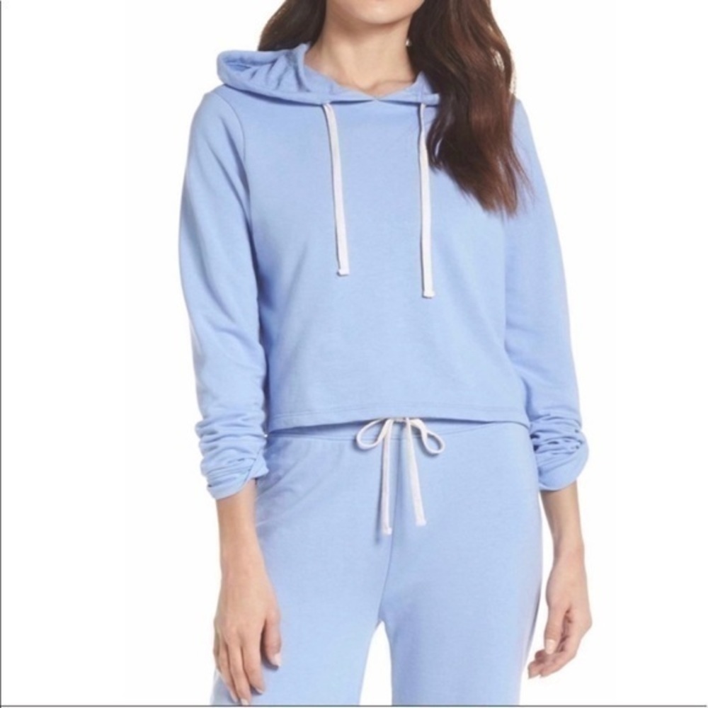 Cropped Terry Lavender Hoodie‎ Nordstrom Medium